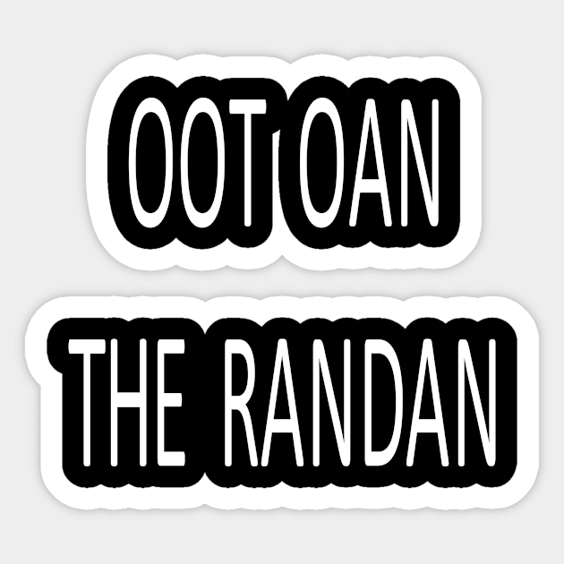 Oot oan the randan, transparent Sticker by kensor